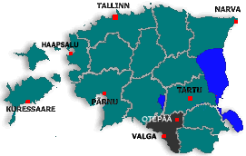 Karte von Valga